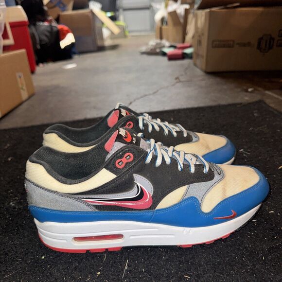 Nike Other - Nike Mens Air Max 1 CT1623-001 Multicolor Lace Up Low Top Sneaker Shoes Sz 8.5